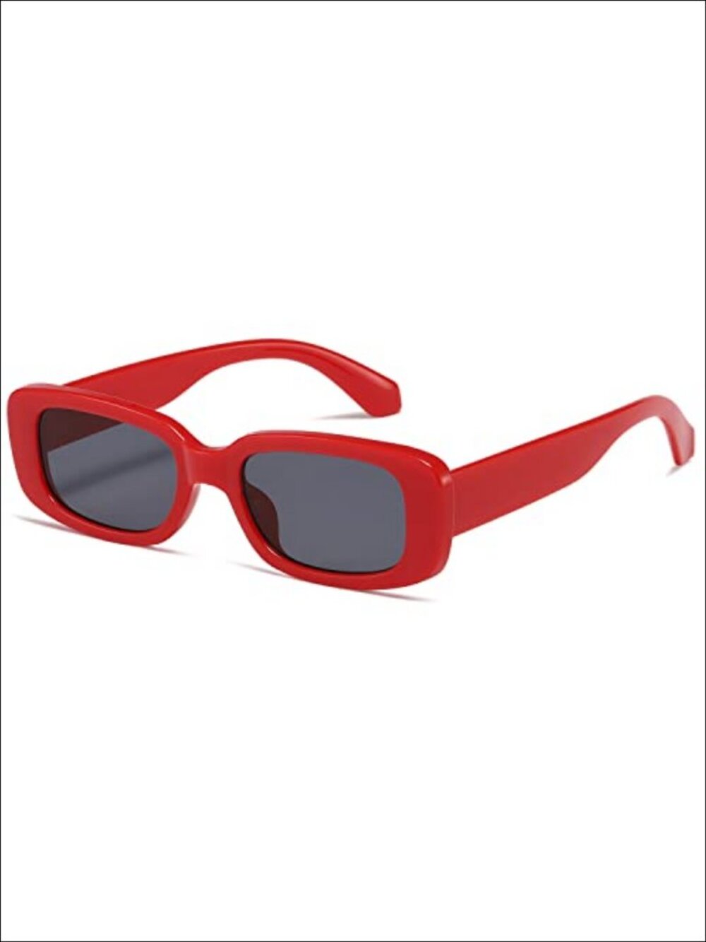 Retro Rectangle UV400 Square Sunglasses Full Frame Outdoor Shades